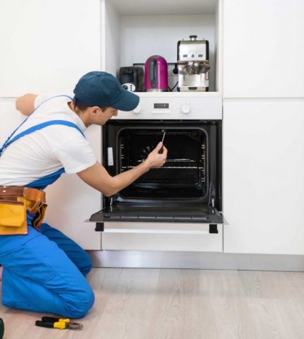 man repairing oven - About Nextdoor Appliance Repair Charlotte - Oven Repair Charlotte